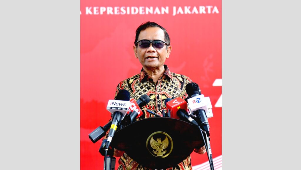 Menteri Koordinator Bidang Politik, Hukum, dan Keamanan (Menko Polhukam) Mahfud Md