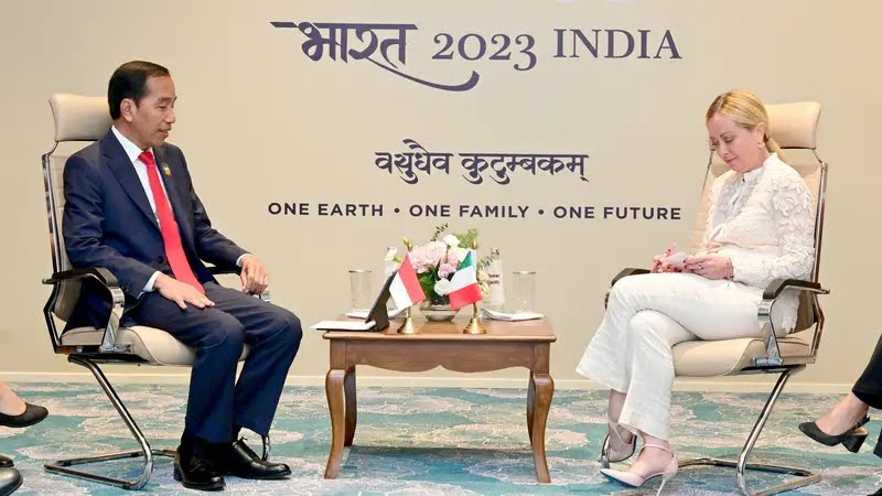 Dalam bidang investasi, Presiden Jokowi menyambut baik peningkatan investasi oleh Italia ke Indonesia (Biro Pers Sekretariat Presiden)